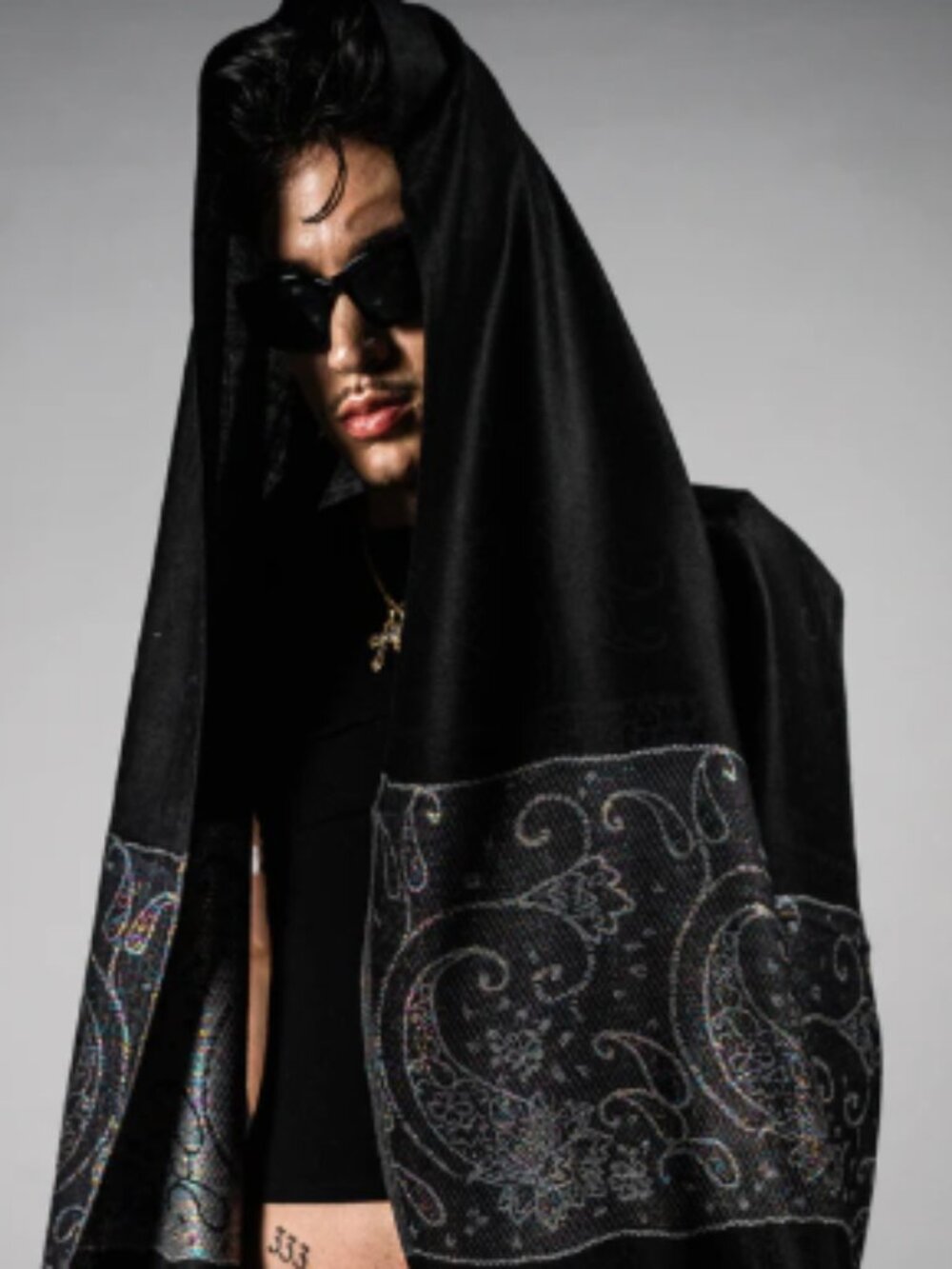 Mystic Paisley EDM Rave Festival Pashmina Scarf
